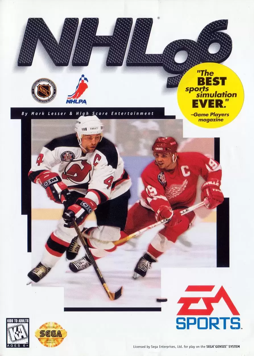 US - Jeux SEGA Genesis - NHL 96