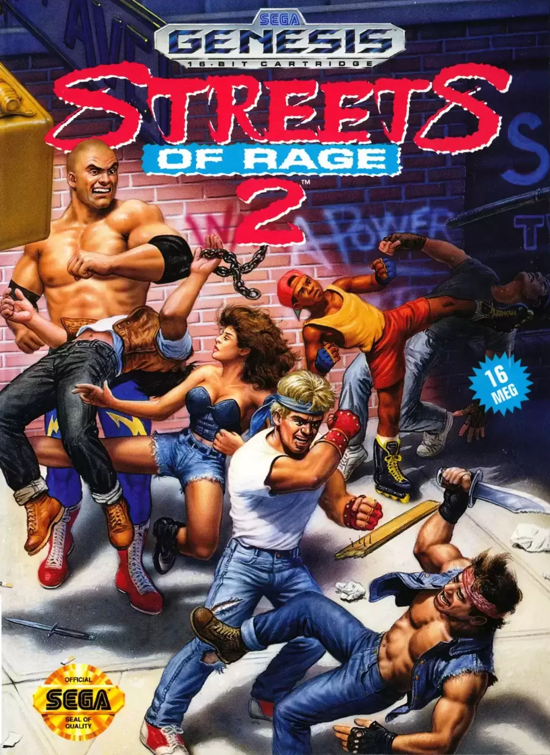 US - Sega Genesis Games - Streets of Rage 2