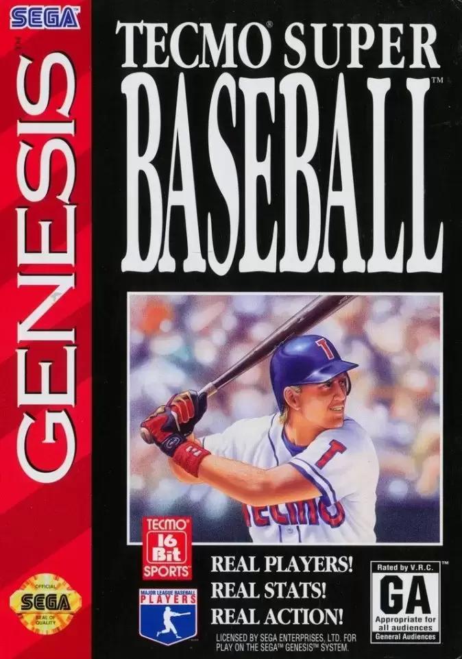 US - Jeux SEGA Genesis - Tecmo Super Baseball