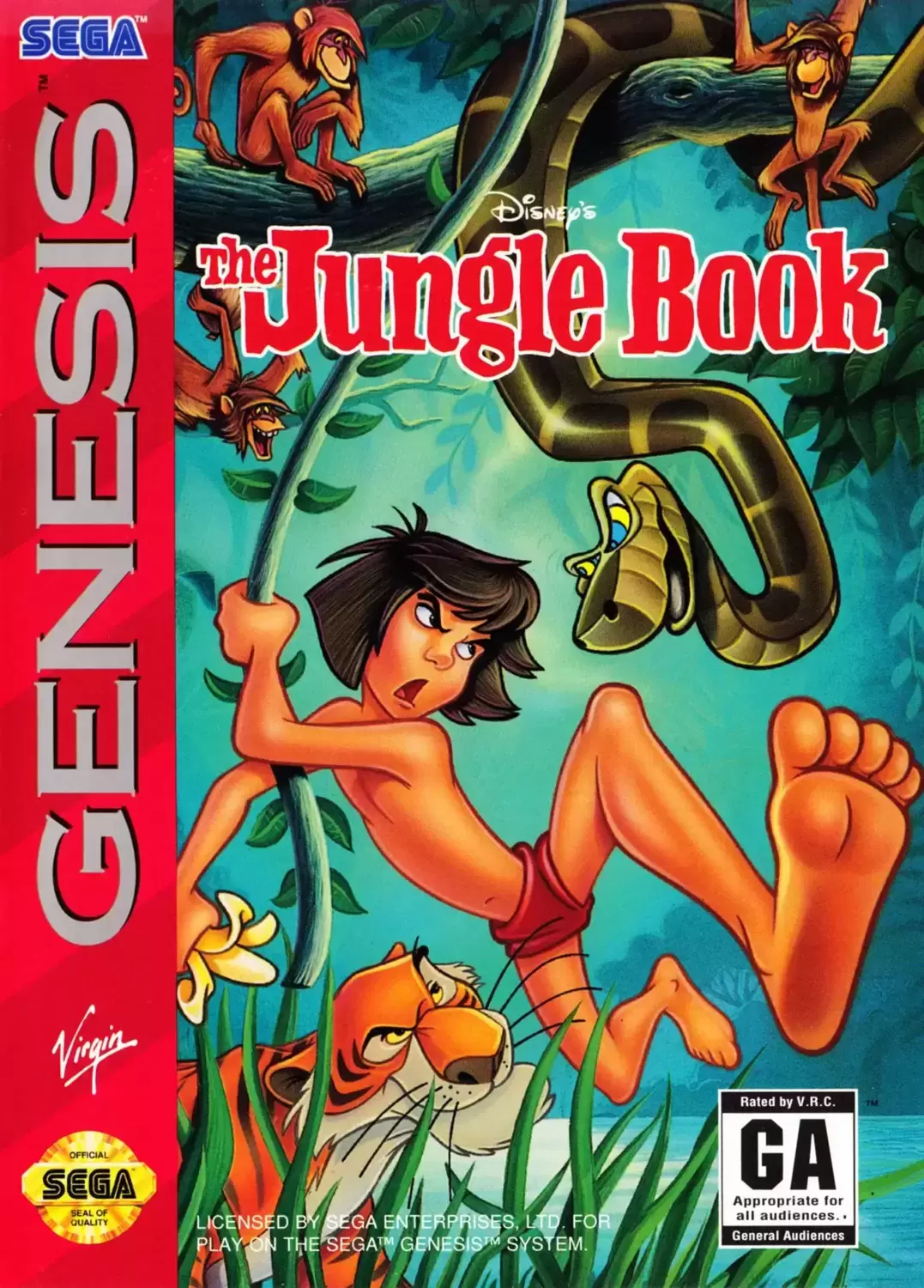 US - Jeux SEGA Genesis - The Jungle Book