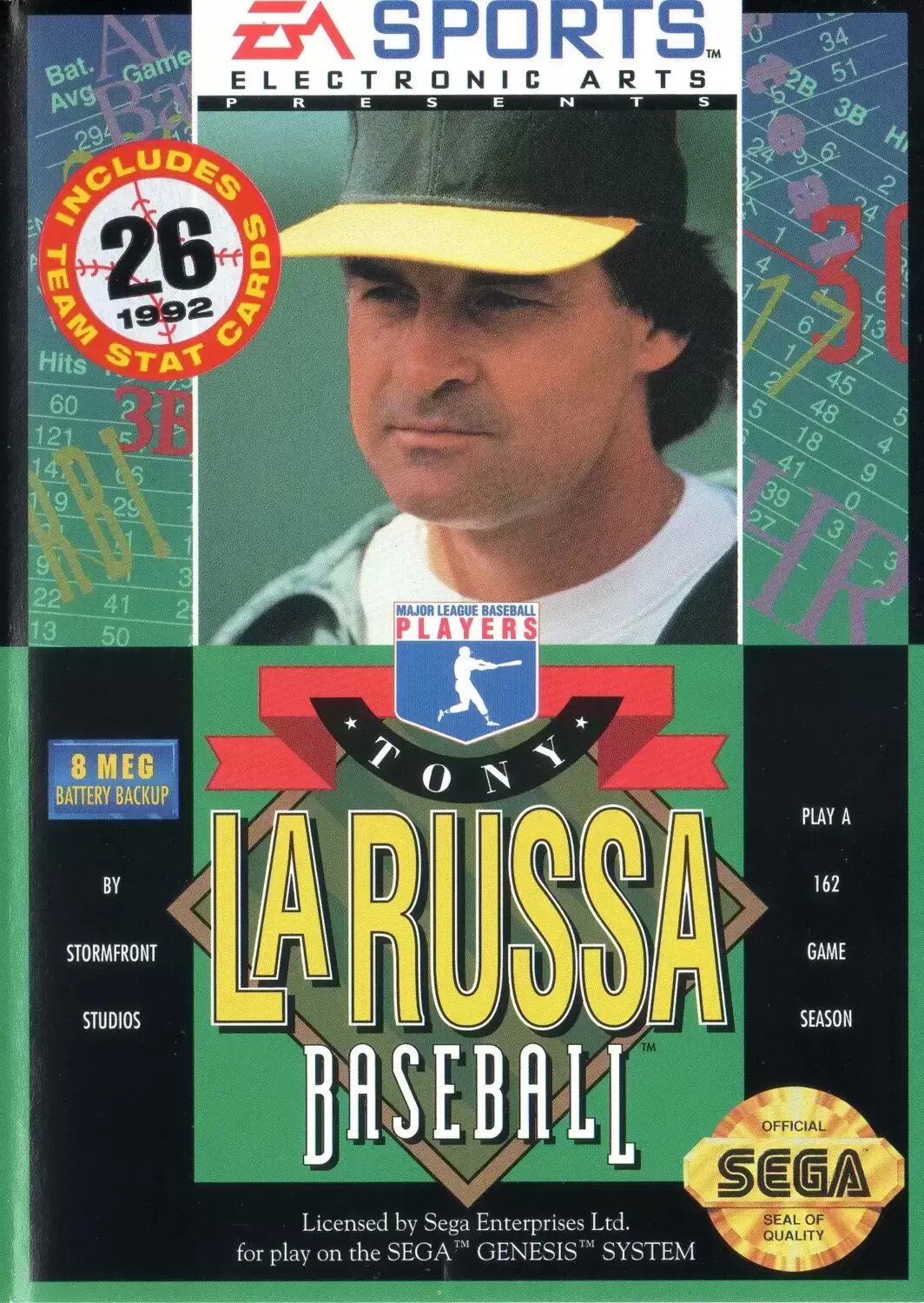 US - Jeux SEGA Genesis - Tony La Russa Baseball