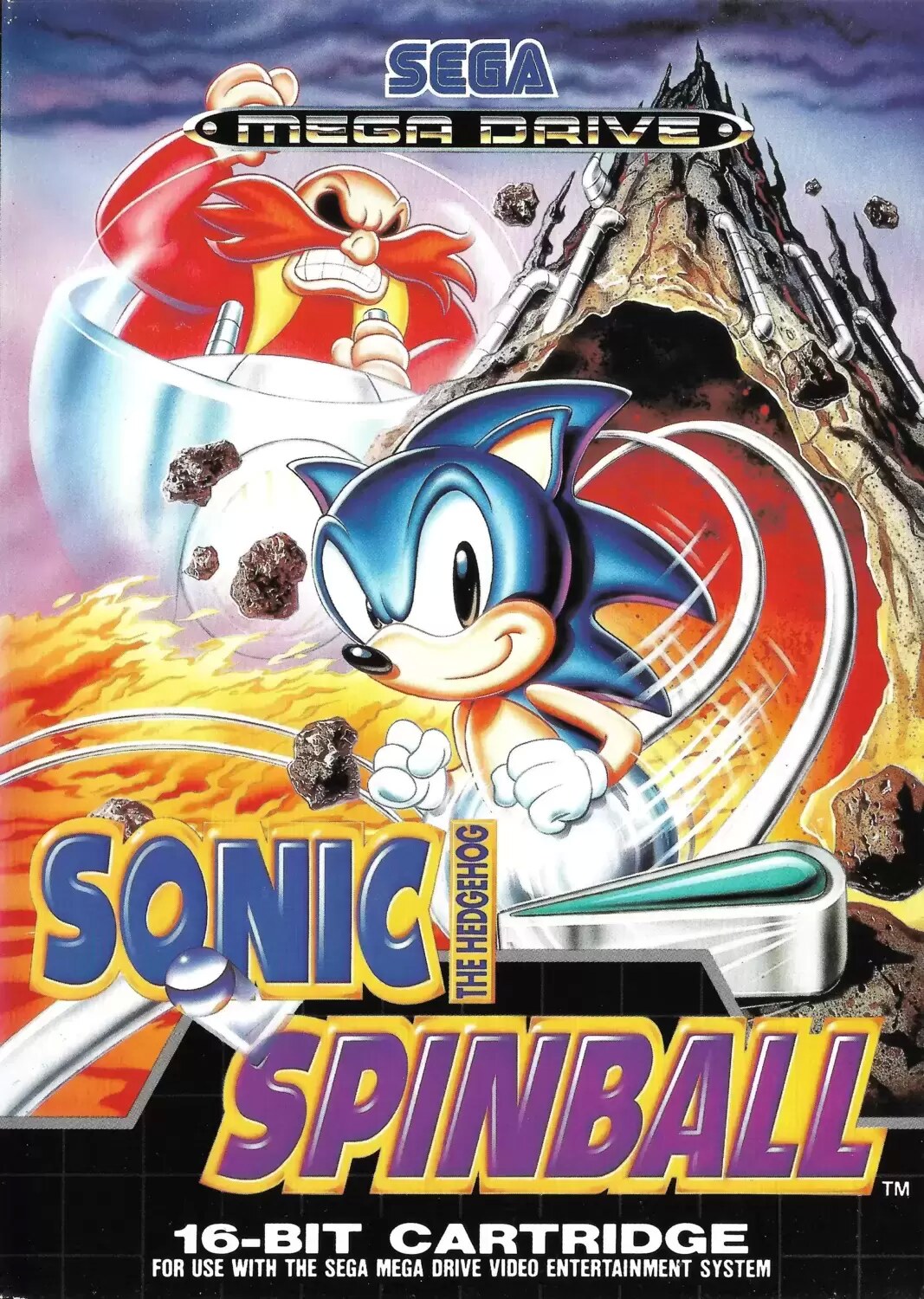 EUR - European Mega Drive Games - Sonic The Hedgehog Spinball