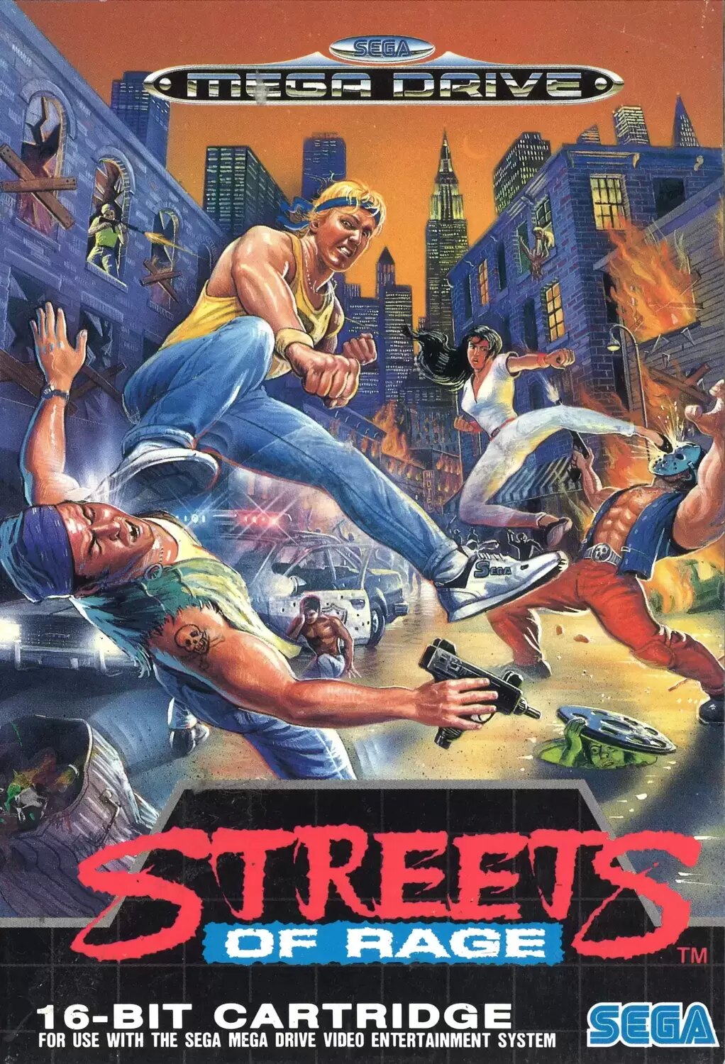 EUR - European Mega Drive Games - Street Of Rage [Megadrive FR]