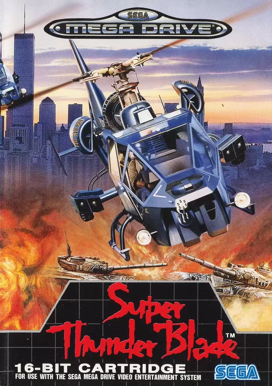 EUR - European Mega Drive Games - Super Thunder Blade