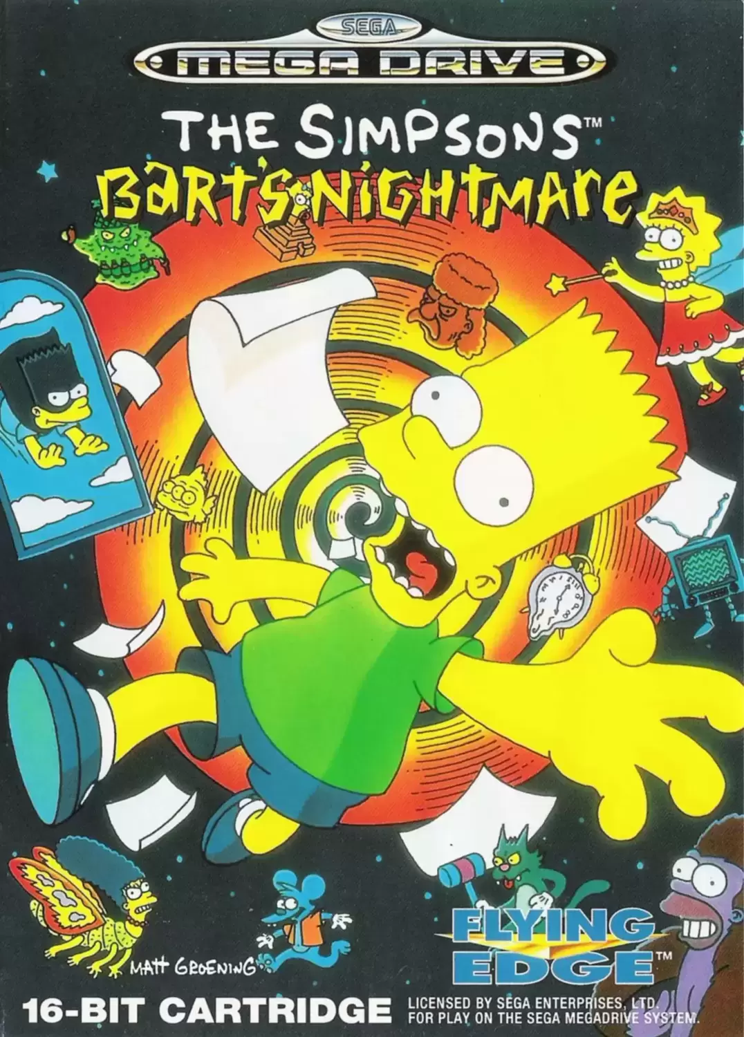 EUR - European Mega Drive Games - The Simpsons: Bart\'s Nightmare
