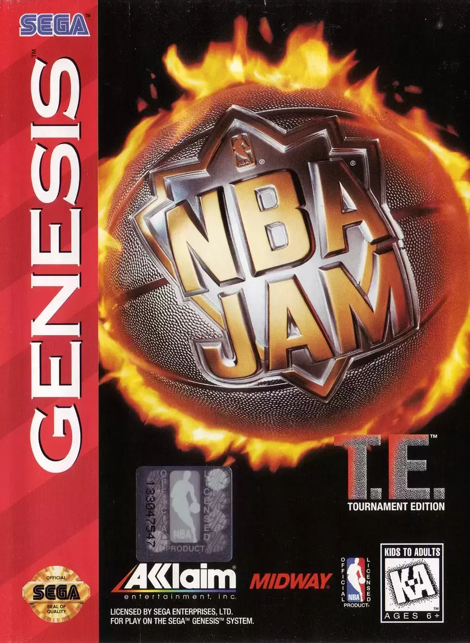 US - Sega Genesis Games - NBA Jam Tournament Edition