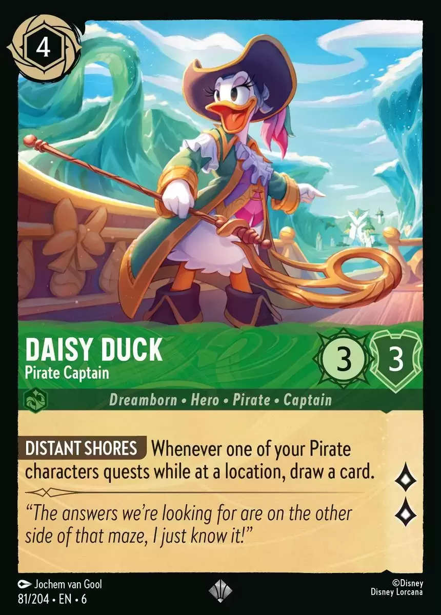 Azurite Sea - Daisy Duck - Pirate Captain