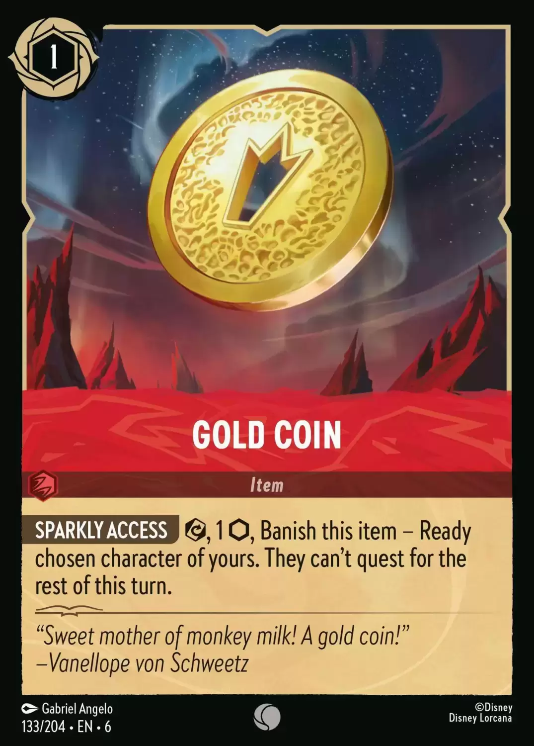 Azurite Sea - Gold Coin