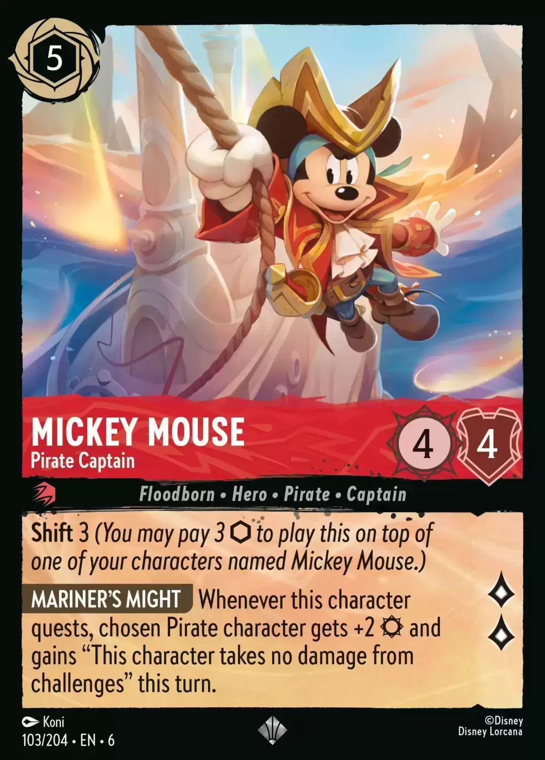 Azurite Sea - Mickey Mouse - Pirate Captain