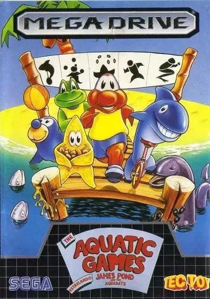 BRA - Jeux Mega Drive Brésiliens - The Aquatic Games Starring James Pond and The Aquabats