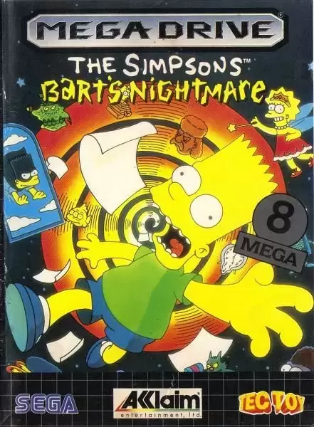 BRA - Brazilian Mega Drive Games - The Simpsons: Bart\'s Nightmare