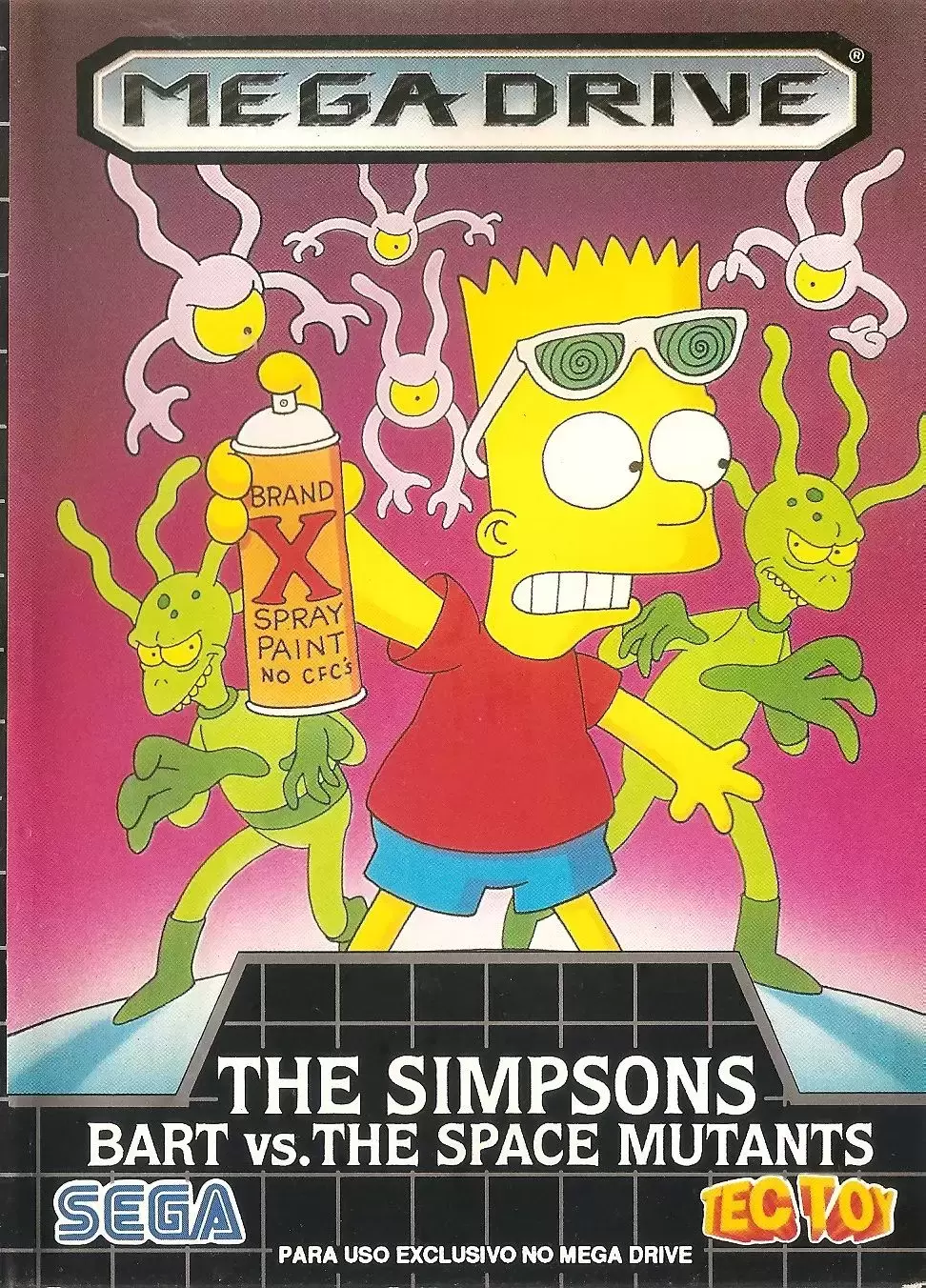 BRA - Jeux Mega Drive Brésiliens - The Simpsons: Bart vs. The Space Mutants