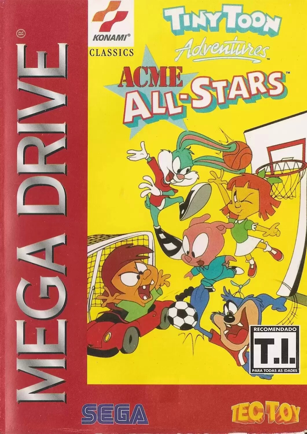 BRA - Brazilian Mega Drive Games - Tiny Toon adventures: ACME All-Stars