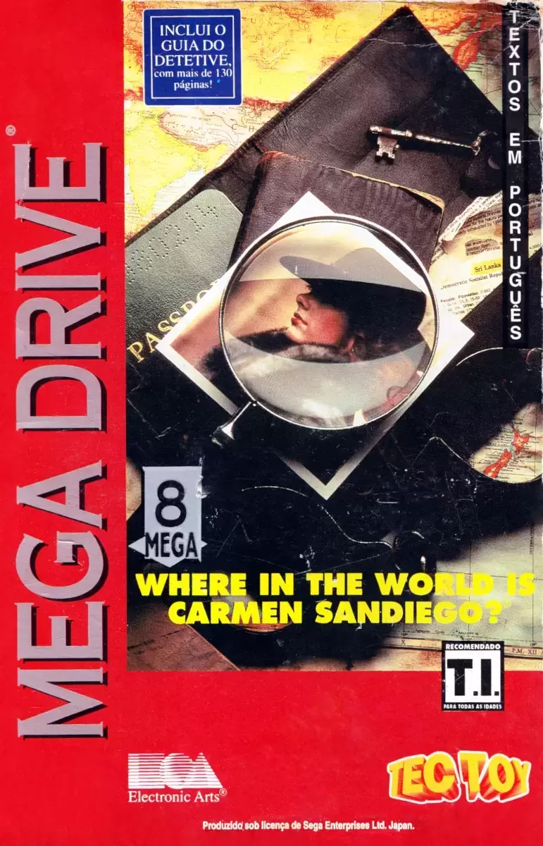 BRA - Jeux Mega Drive Brésiliens - Where in the World is Carmen Sandiego?
