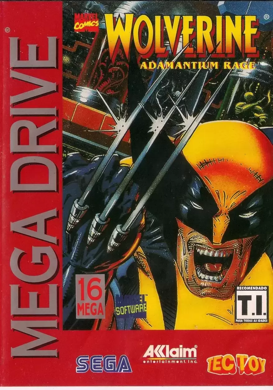 BRA - Jeux Mega Drive Brésiliens - Wolverine: Adamantium Rage