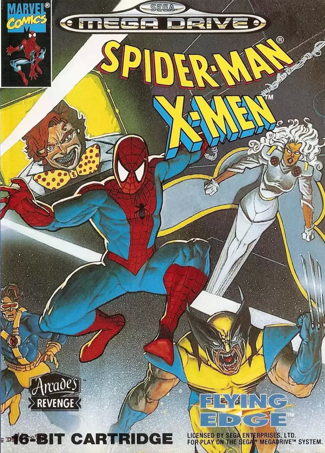 EUR - European Mega Drive Games - Spider-Man and X-Men - Arcade\'s Revenge