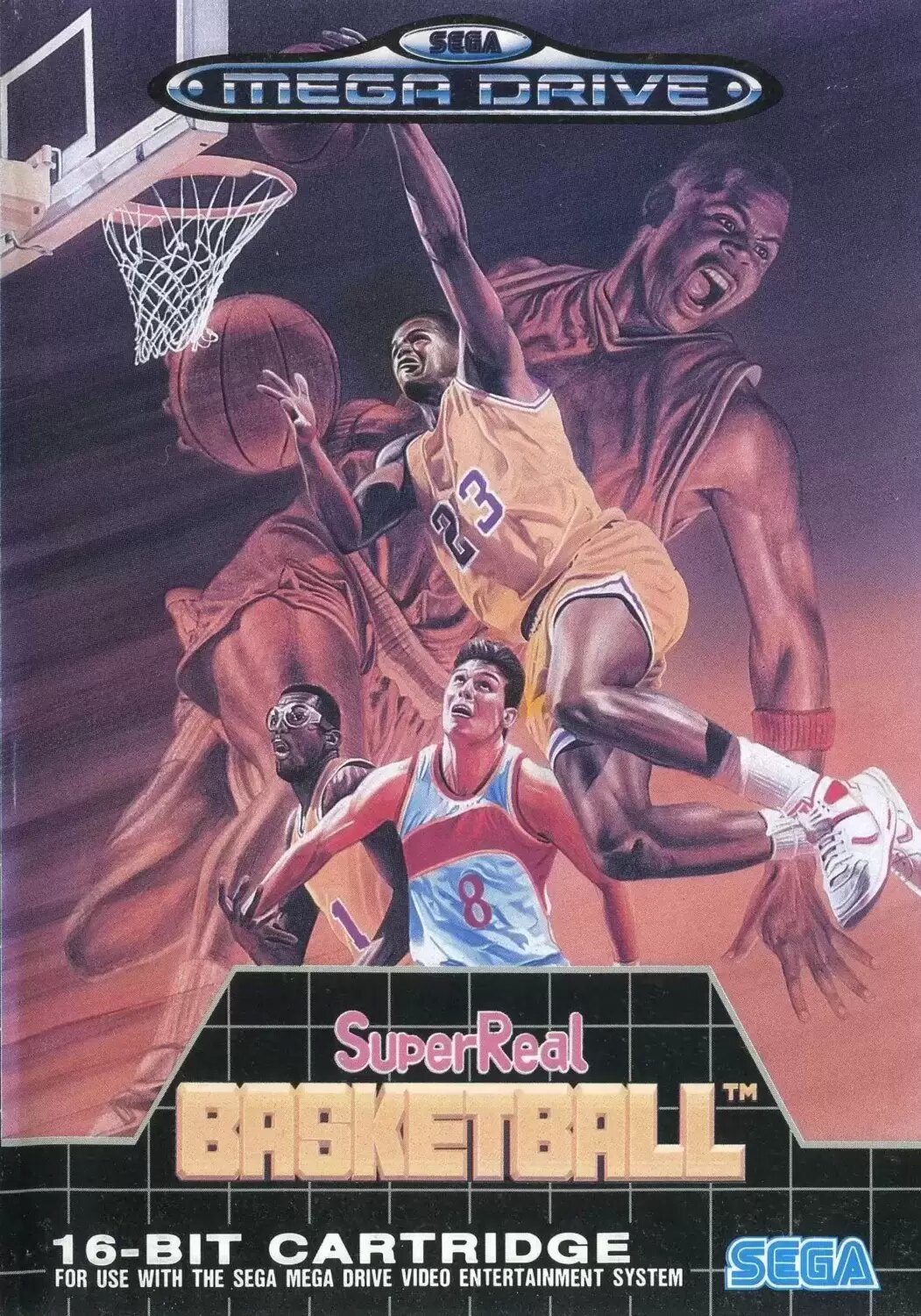 EUR - Jeux Mega Drive Européens - Super Real Basketball