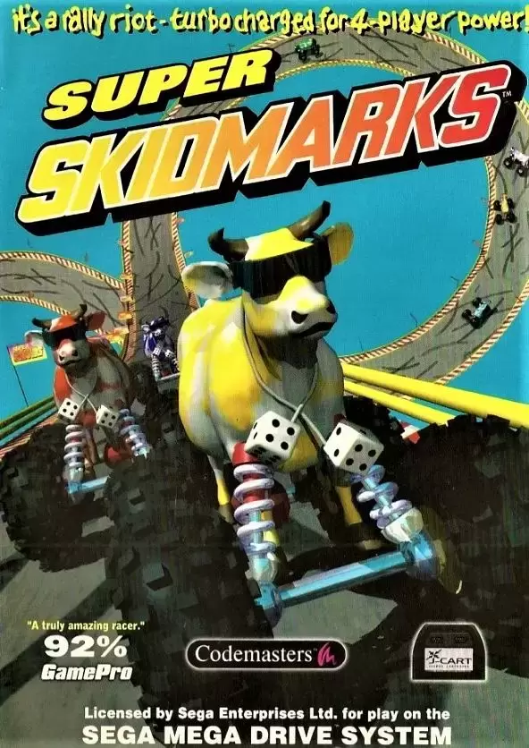 EUR - Jeux Mega Drive Européens - Super Skidmarks