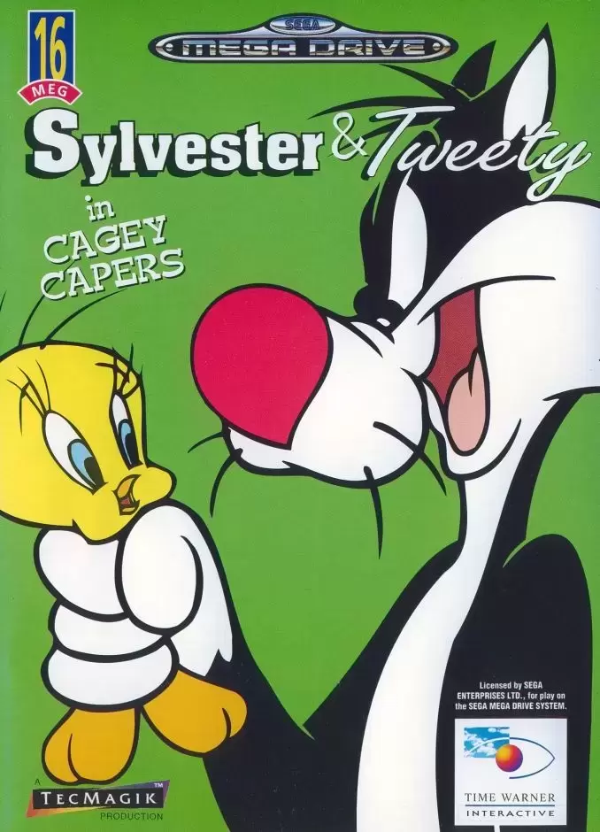 EUR - European Mega Drive Games - Sylvester & Tweety in Cagey Capers