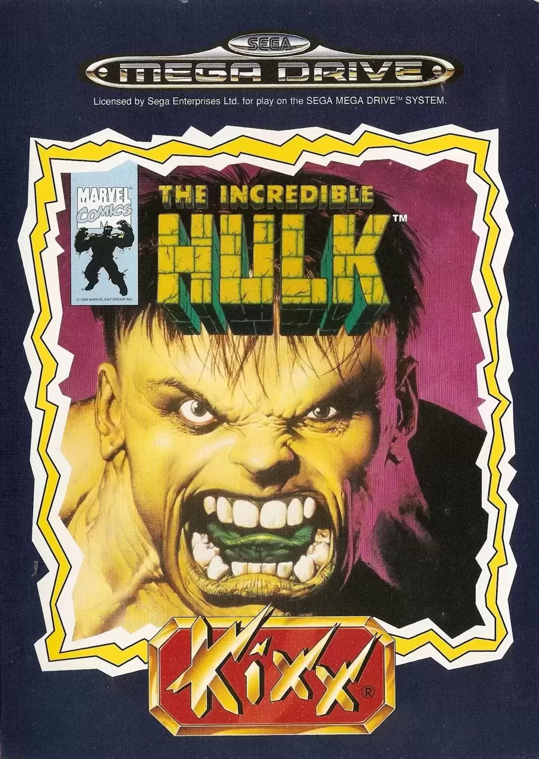 EUR - European Mega Drive Games - The Incredible Hulk
