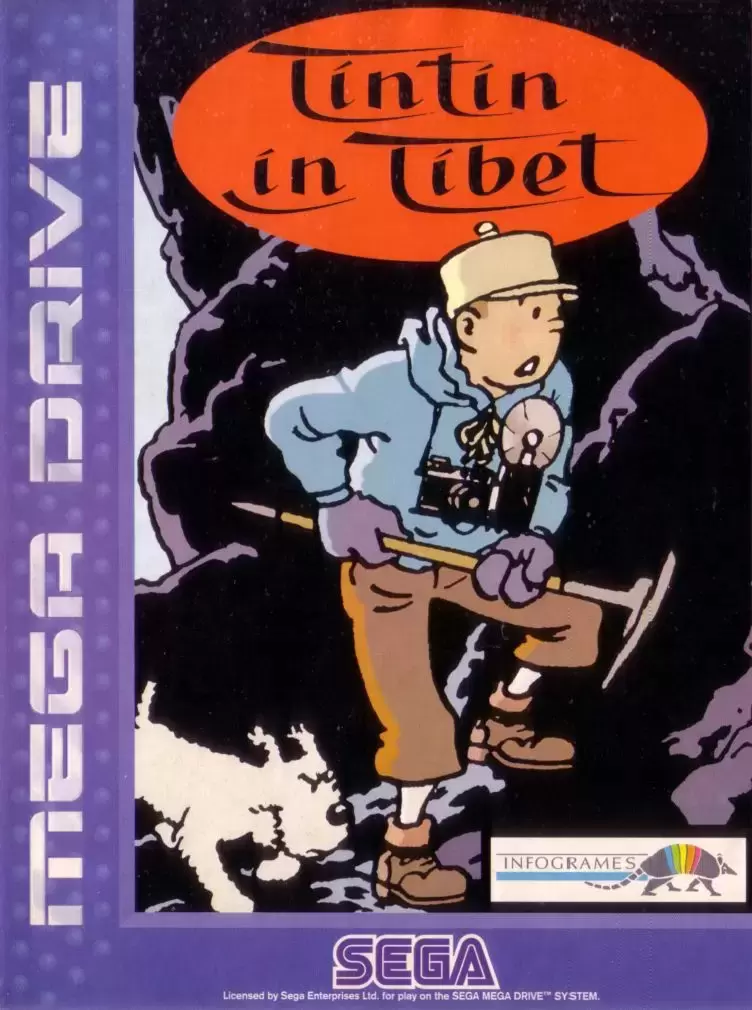 EUR - Jeux Mega Drive Européens - Tintin au Tibet