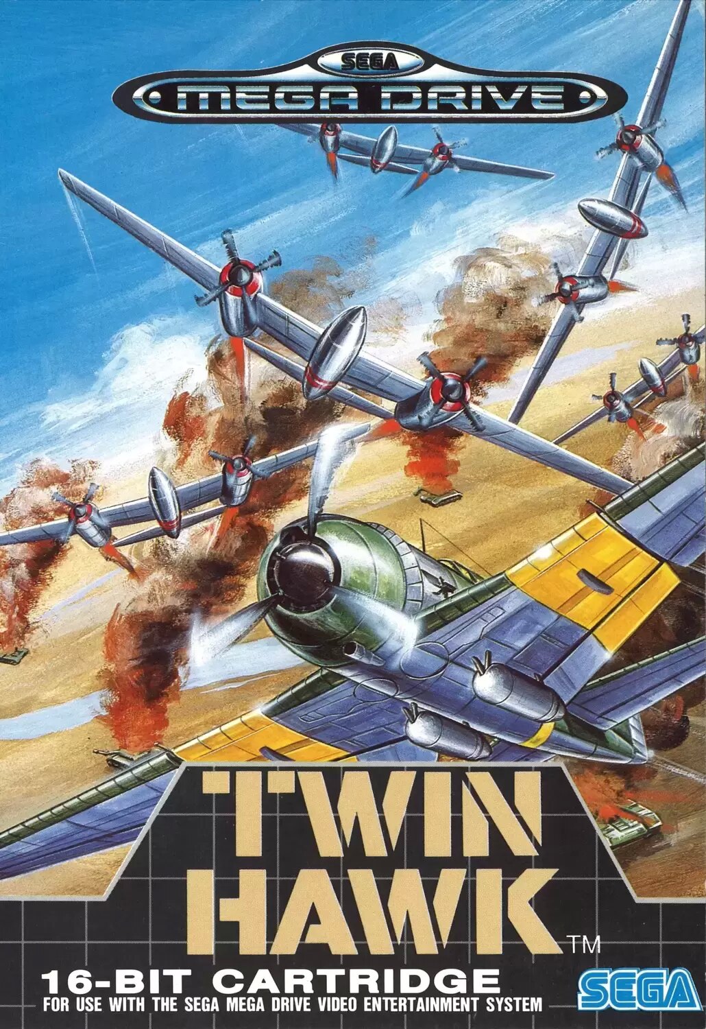 EUR - European Mega Drive Games - Twin Hawk