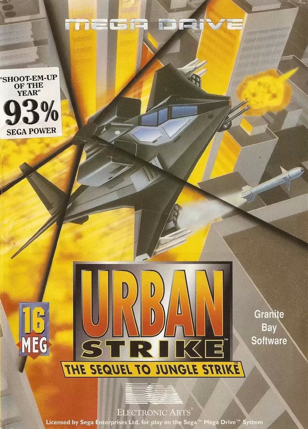 EUR - European Mega Drive Games - Urban Strike