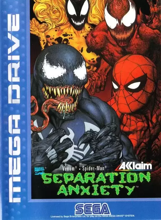 EUR - European Mega Drive Games - Spider-Man & Venom: Separation Anxiety