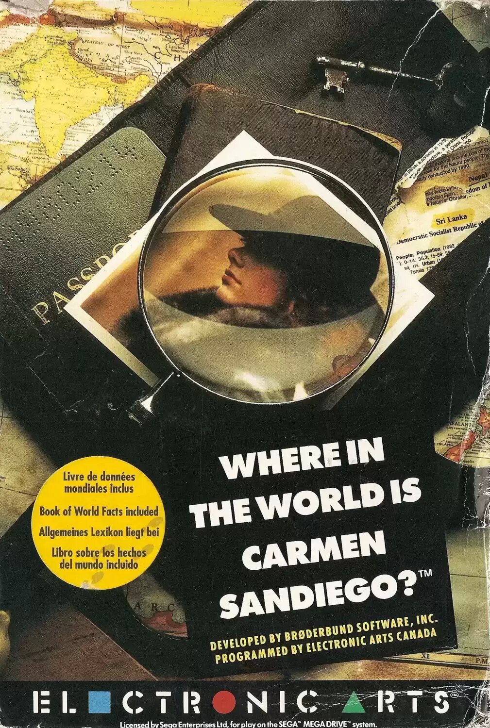 EUR - European Mega Drive Games - Where in the World Is Carmen Sandiego?