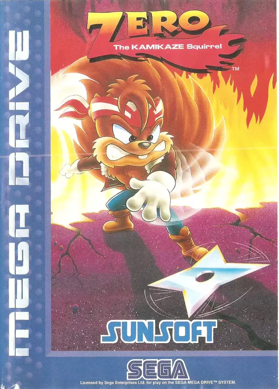 EUR - European Mega Drive Games - Zero the kamikaze squirrel