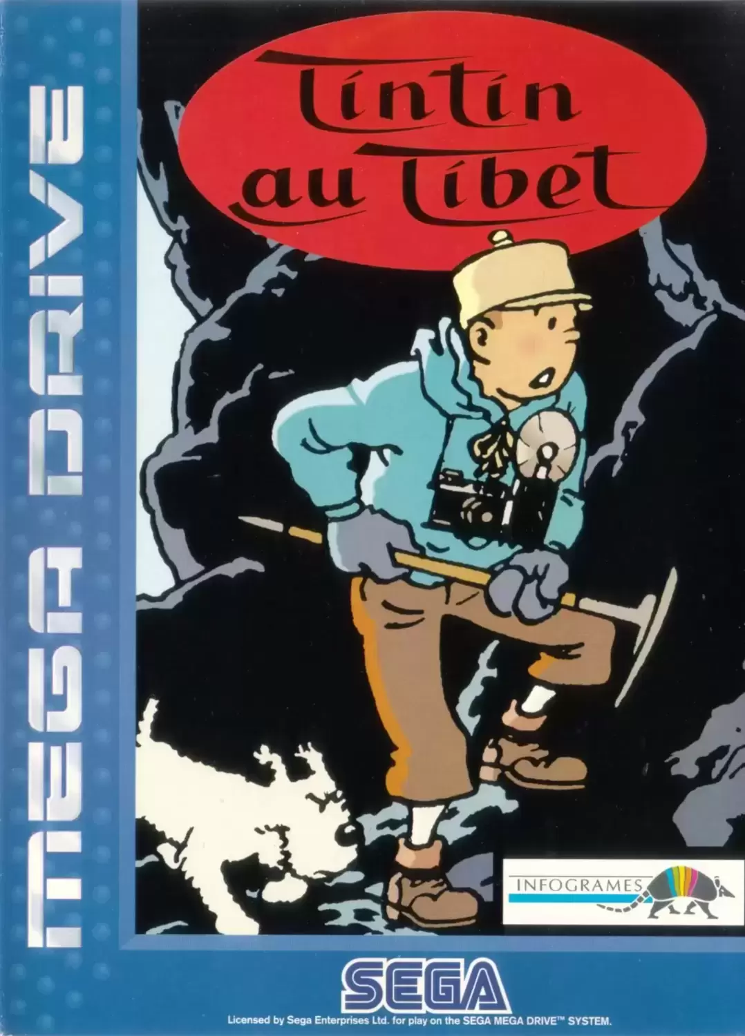FR - Jeux Mega Drive Français - Tintin au Tibet