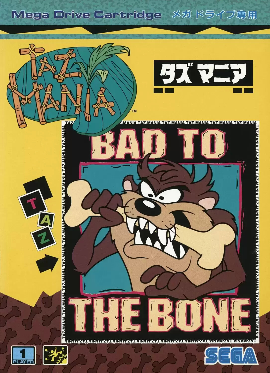 JAP - Jeux Mega Drive Japonais - Taz-Mania