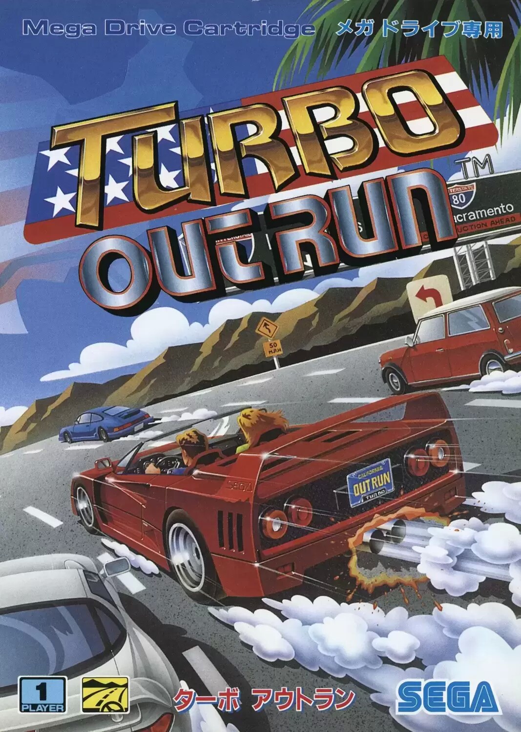 JAP - Japanese Mega Drive Games - Turbo OutRun