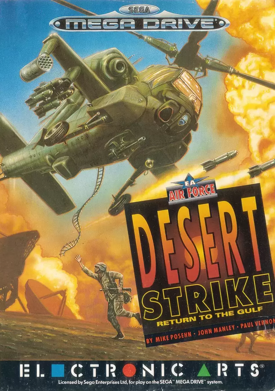 EUR - Jeux Mega Drive Européens - Desert Strike - Return to the Gulf