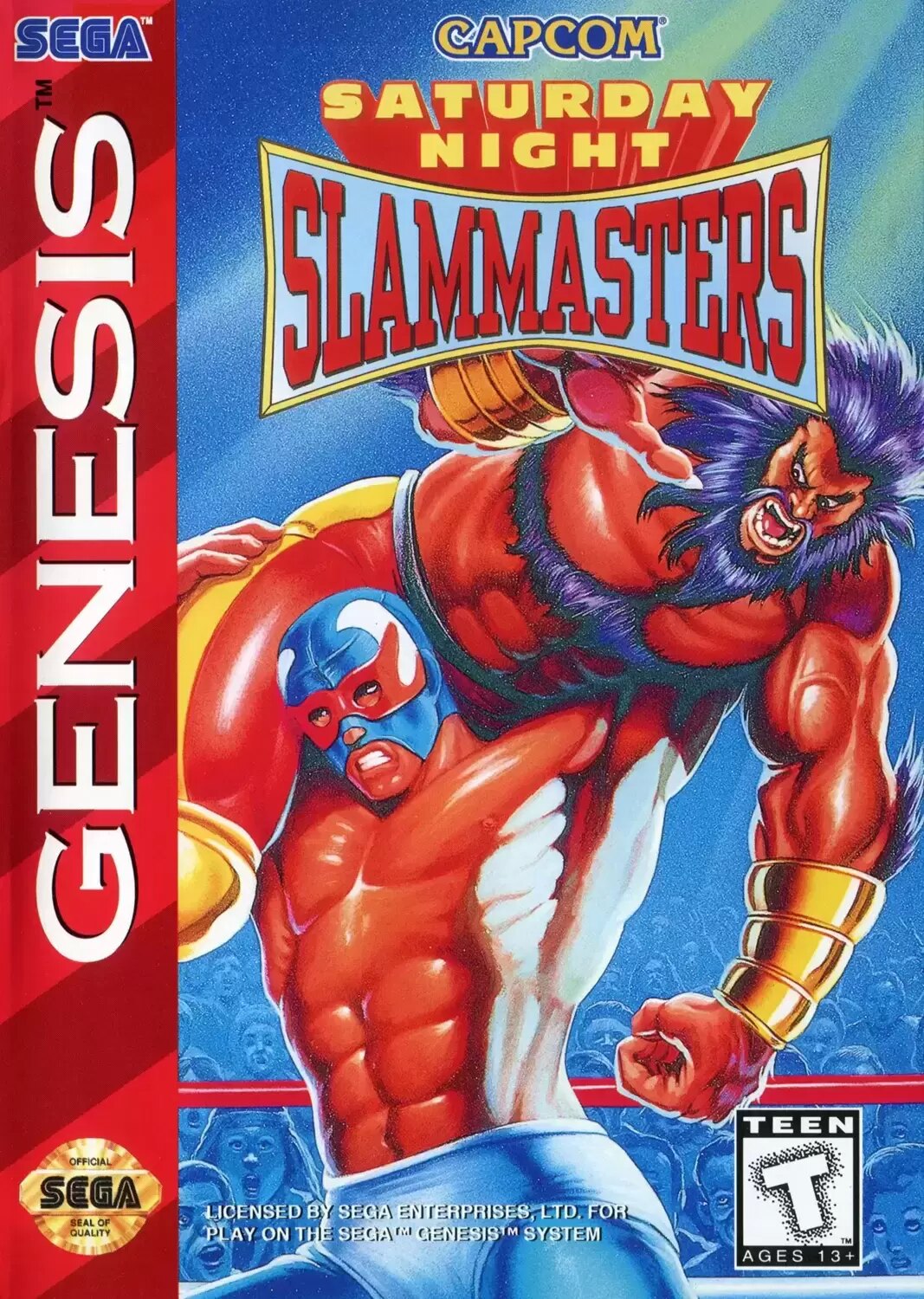 US - Sega Genesis Games - Saturday Night Slam Masters