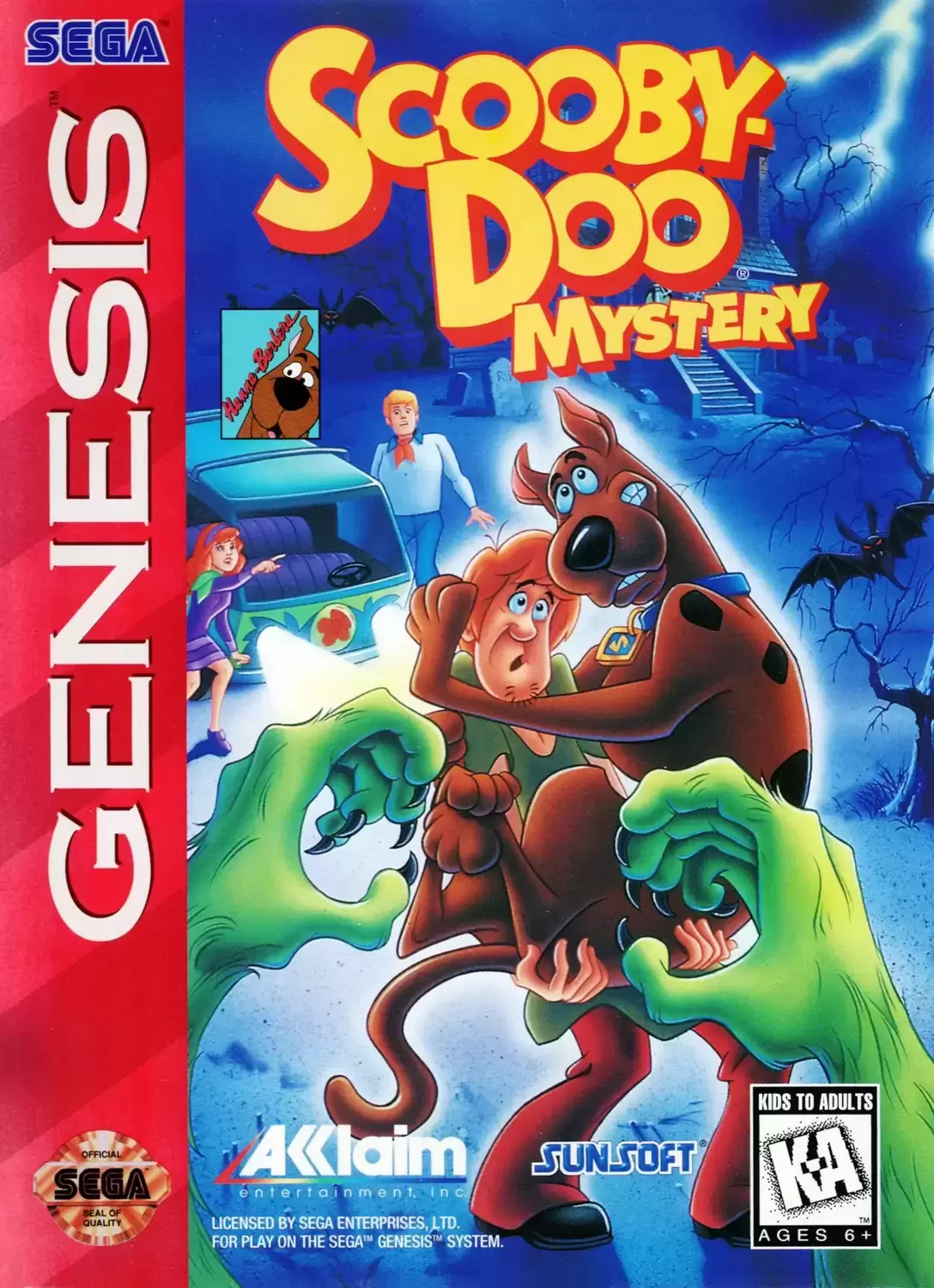 US - Sega Genesis Games - Scooby-Doo Mystery