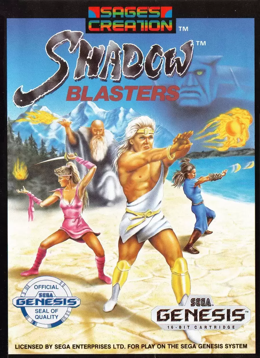 US - Sega Genesis Games - Shadow Blasters