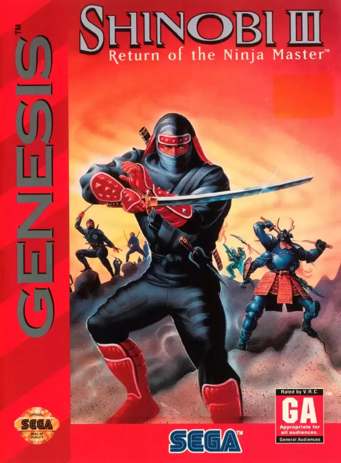 US - Sega Genesis Games - Shinobi III: Return of the Ninja Master