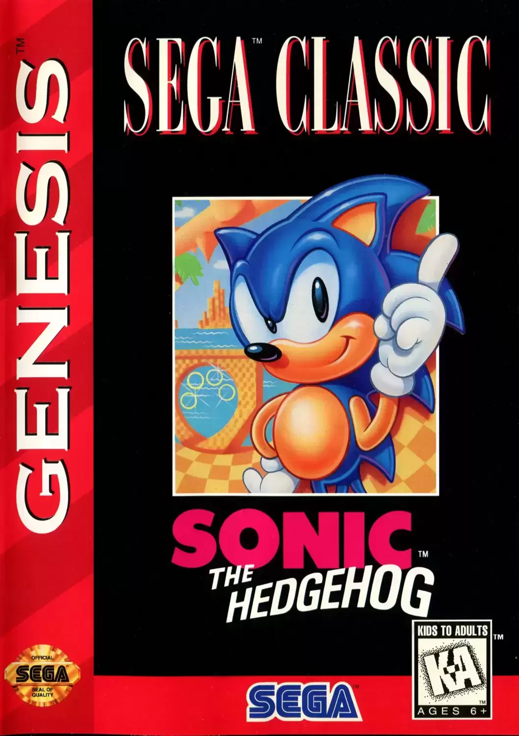 US - Jeux SEGA Genesis - Sonic the Hedgehog