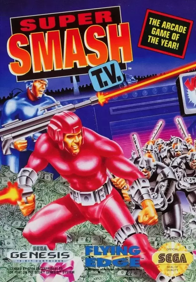 US - Sega Genesis Games - Super Smash T.V.