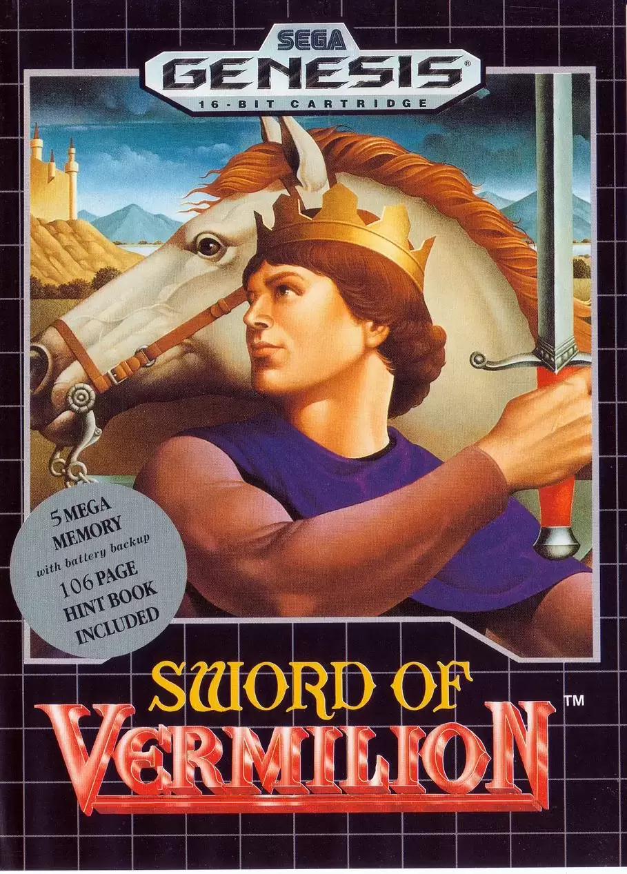US - Sega Genesis Games - Sword of Vermilion