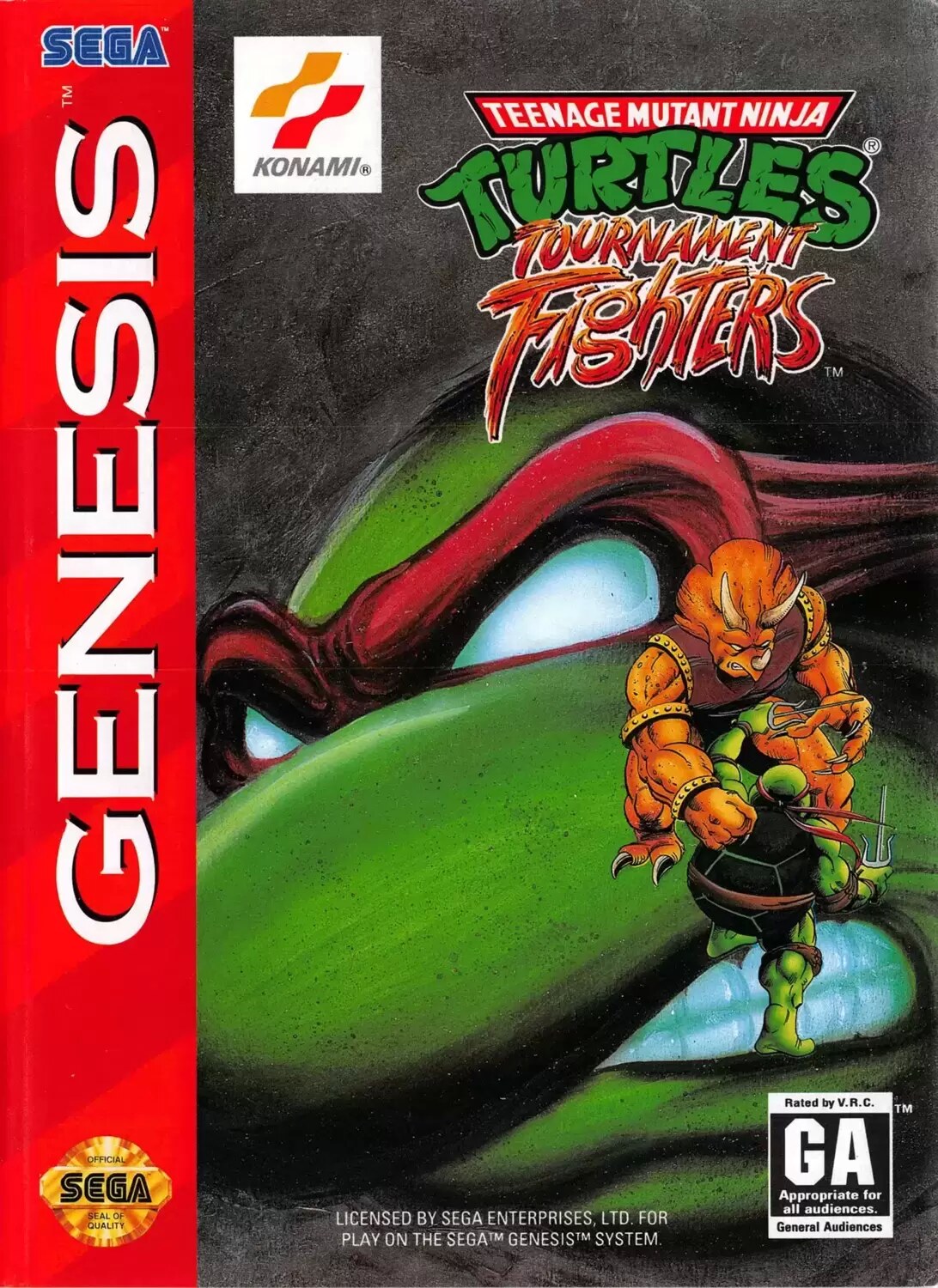 US - Jeux SEGA Genesis - Teenage Mutant Hero Turtles: Tournament Fighters