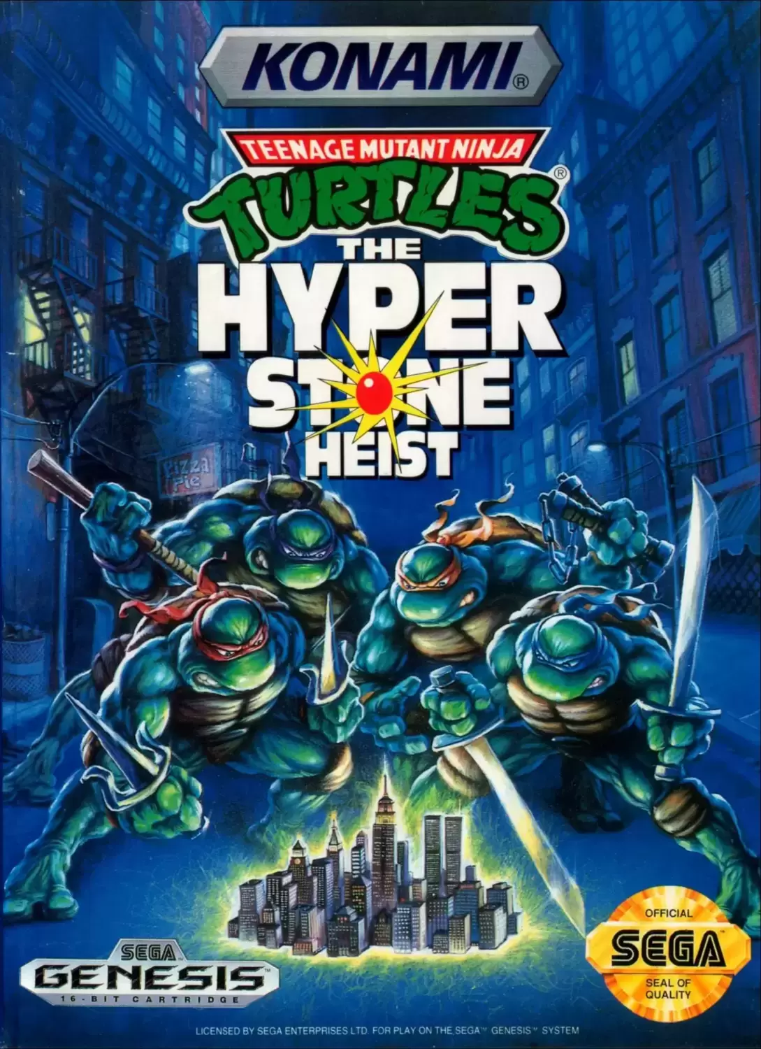 US - Sega Genesis Games - Teenage Mutant Ninja Turtles: The Hyperstone Heist