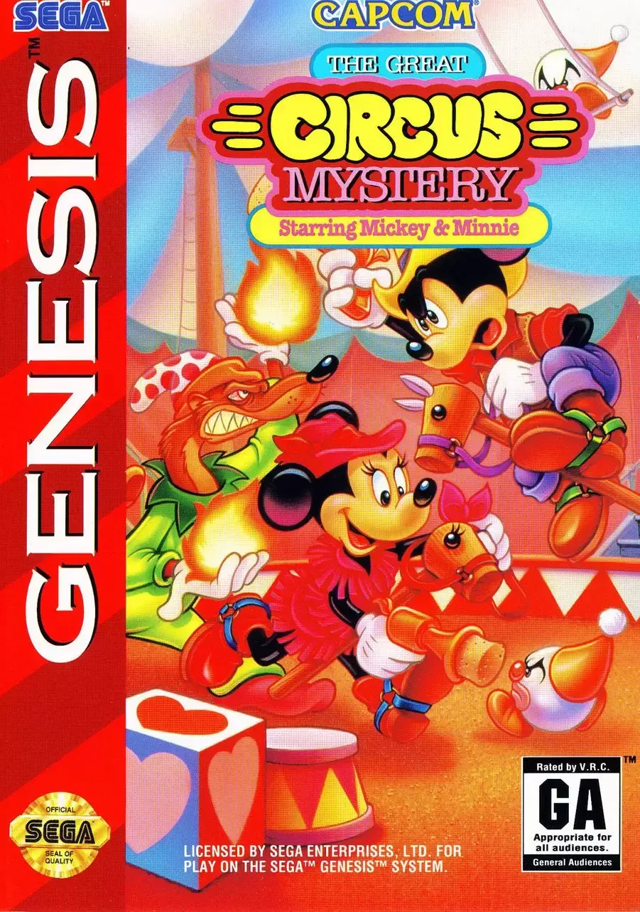US - Jeux SEGA Genesis - The Great Circus Mystery Starring Mickey & Minnie