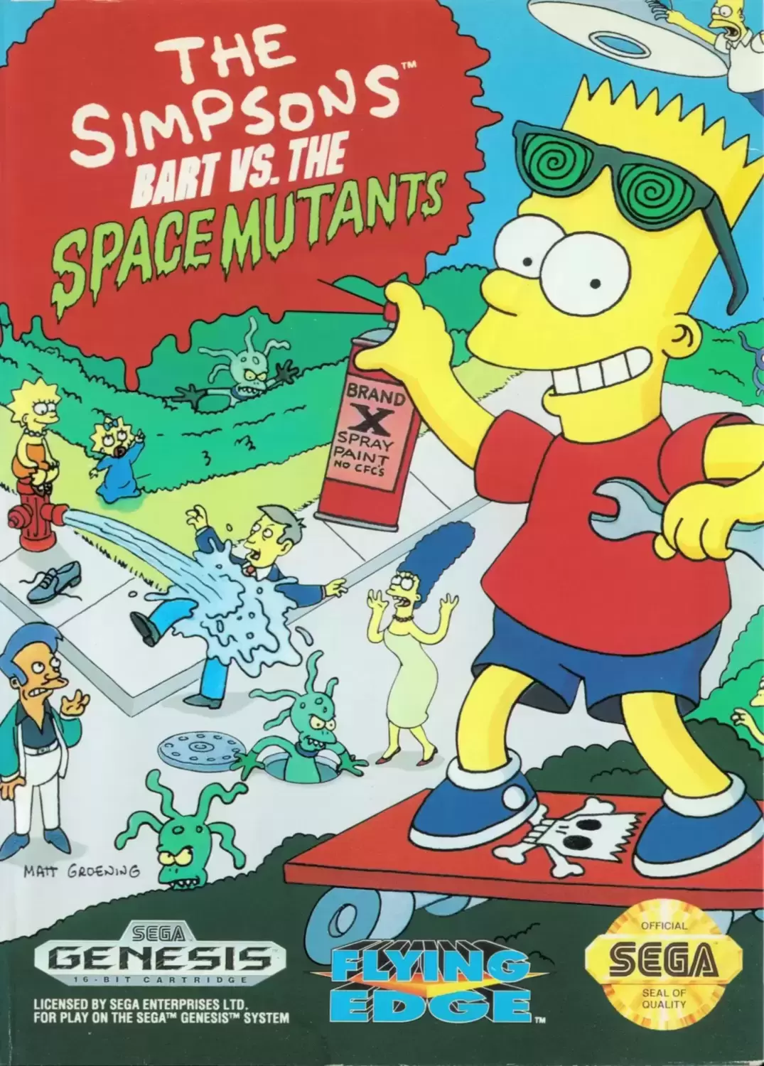 US - Sega Genesis Games - The Simpsons: Bart vs. The Space Mutants