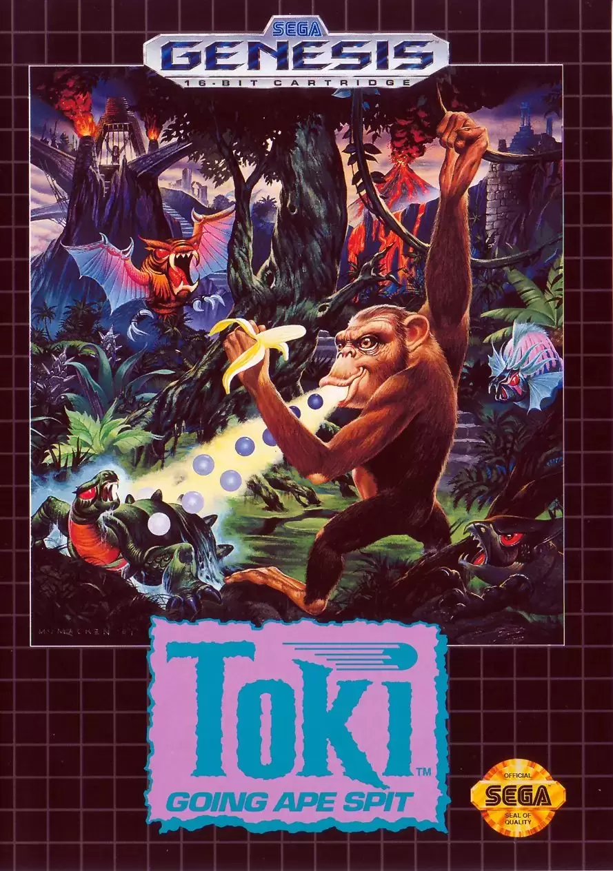 US - Sega Genesis Games - Toki: Going Ape Spit