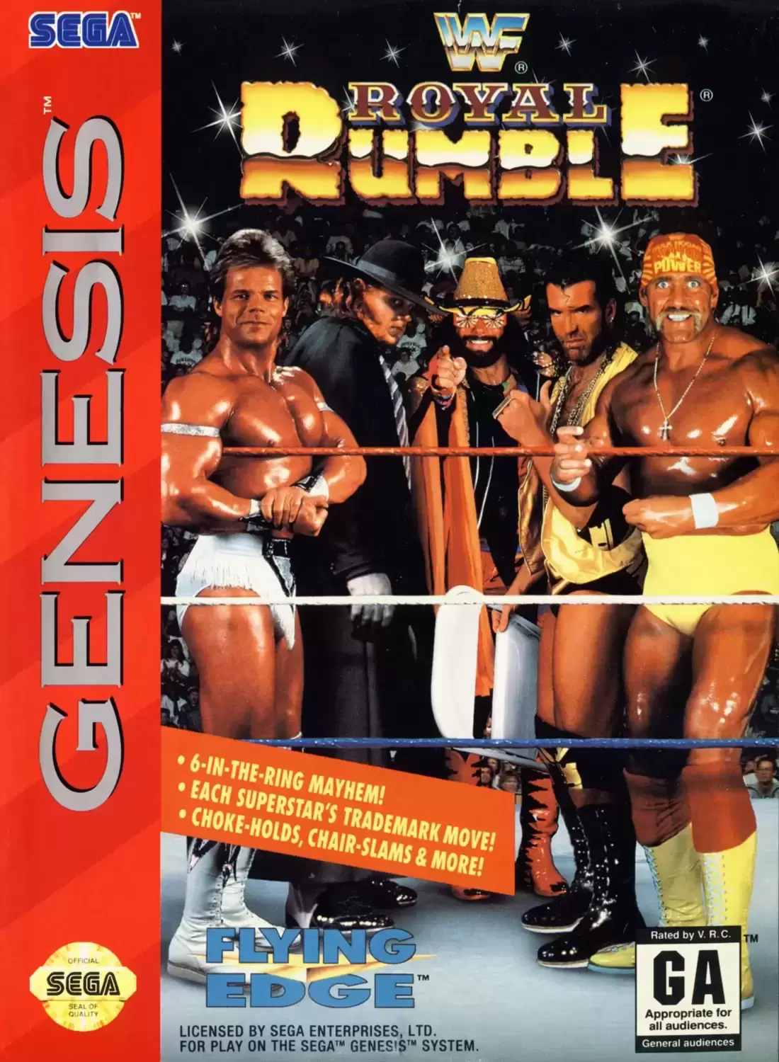 US - Sega Genesis Games - WWF Royal Rumble