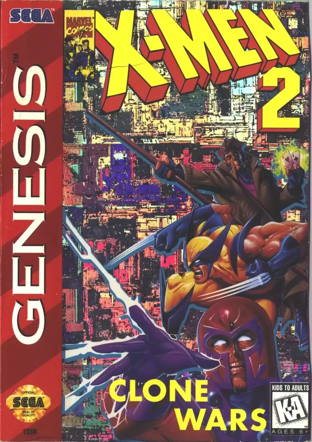 US - Sega Genesis Games - X-Men 2: Clone Wars
