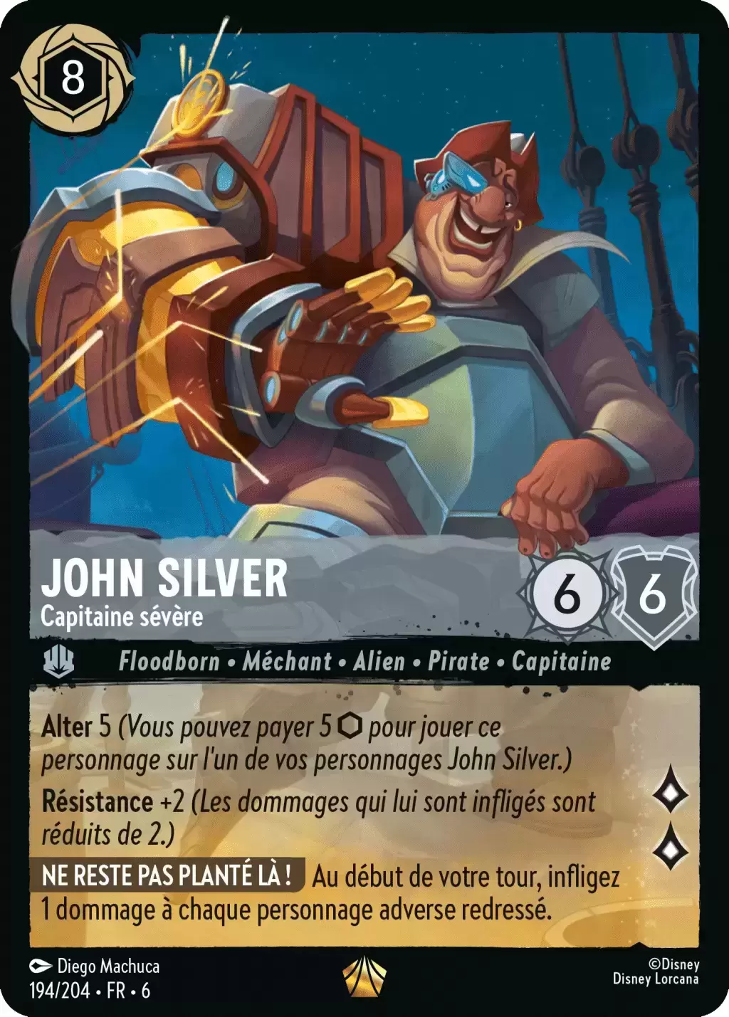 La Mer Azurite - Chapitre 6 - John Silver, Capitaine sévère