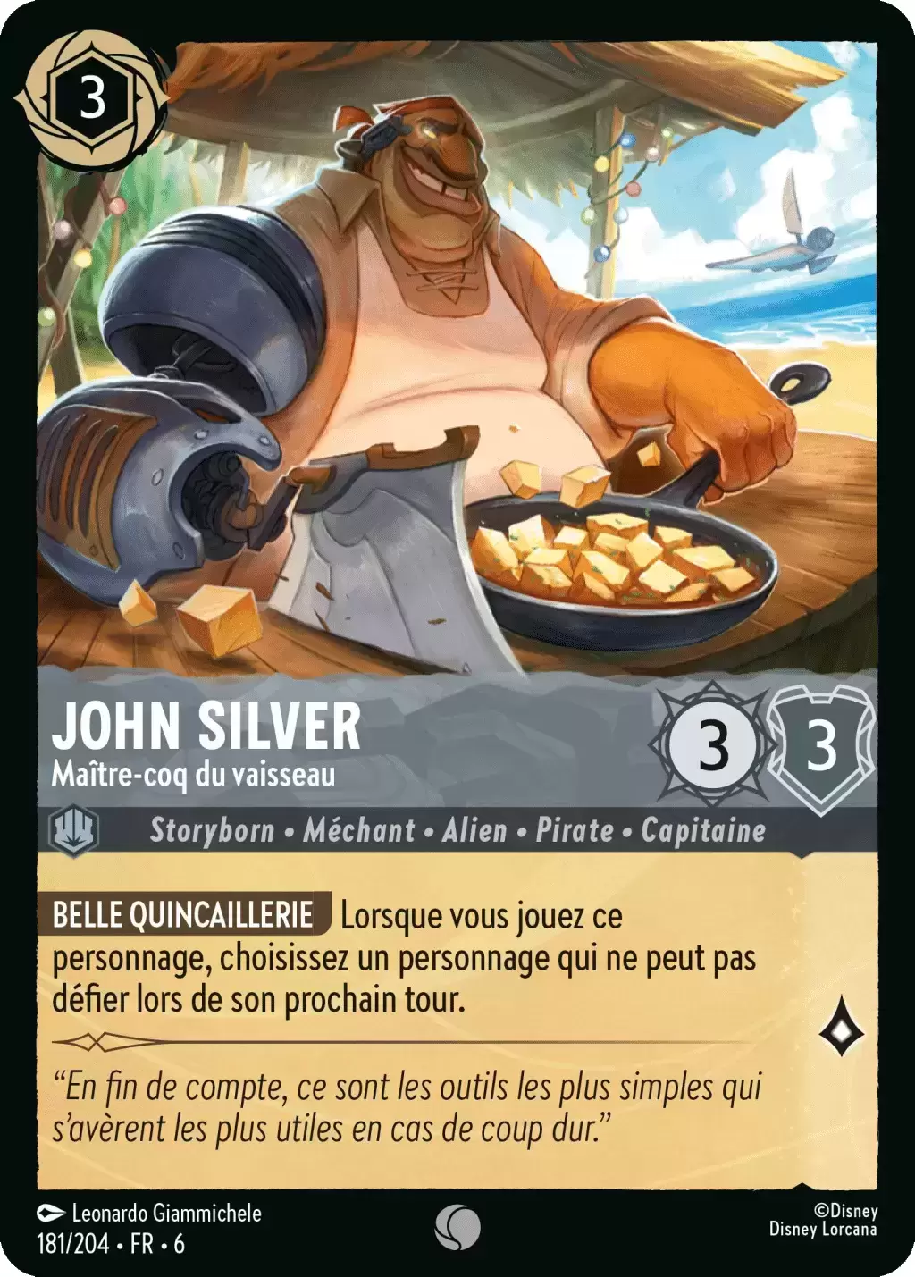 La Mer Azurite - Chapitre 6 - John Silver, Maître-coq du vaisseau